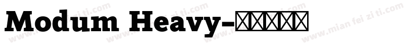 Modum Heavy字体转换
